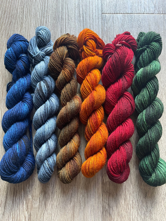Adulting - RoRo Sock Yarn - 6 x 20g Minis